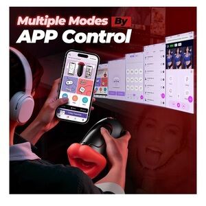 Rechargeable Device w/ App Control – Black & Red